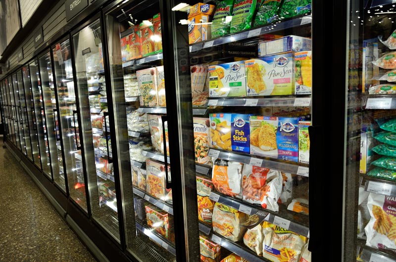 Frozen Food in Freezer Unit - LF Air Conditioning Refrigeration